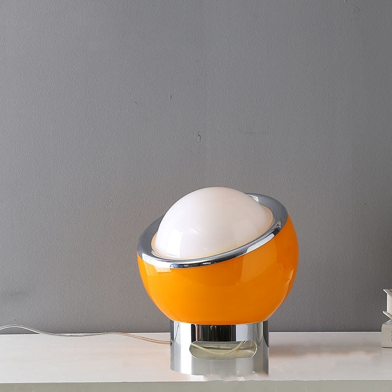 French Bauhaus Table Lamp with Opal Lighting