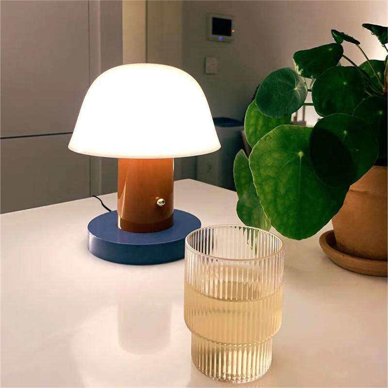 Mushroom Table Lamp with Warm Ambient Light
