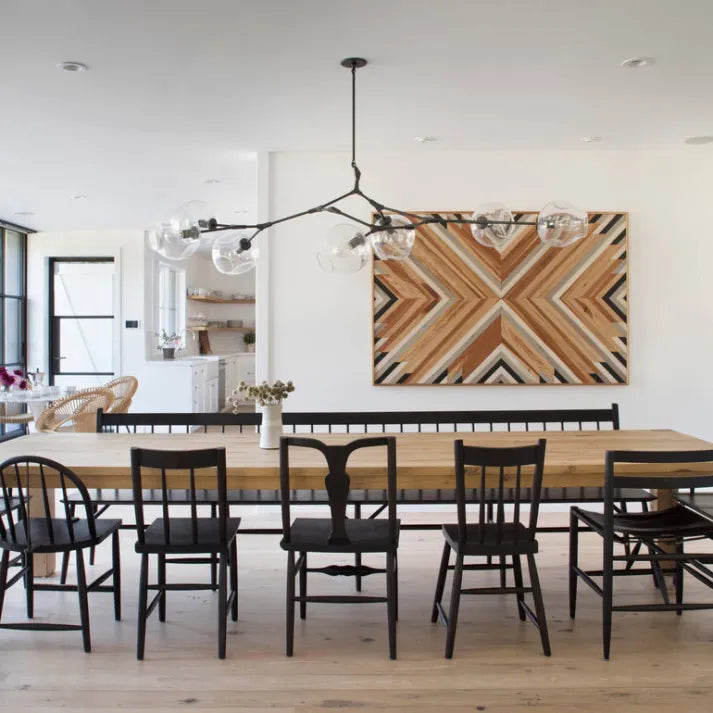 Sputnik Pendant Lamp with Glass Bubble Accents