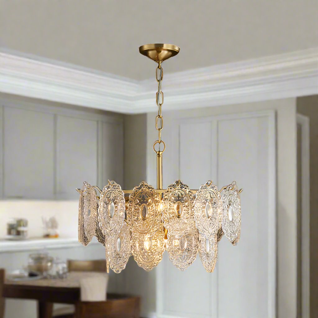 Crystal Chandelier with Sparkling Branch Design