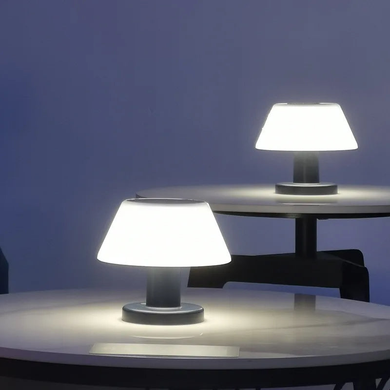 Solar-Powered Table Light for Indoor and Outdoor Use
