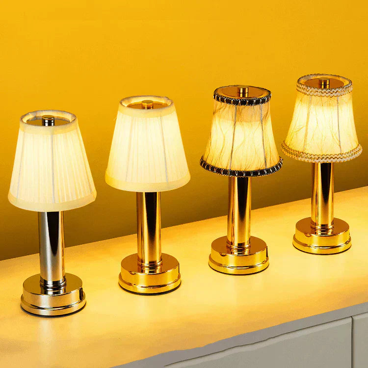 Metallic Wireless Table Lamp for Modern Homes