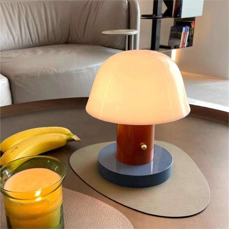 Mushroom Table Lamp with Warm Ambient Light