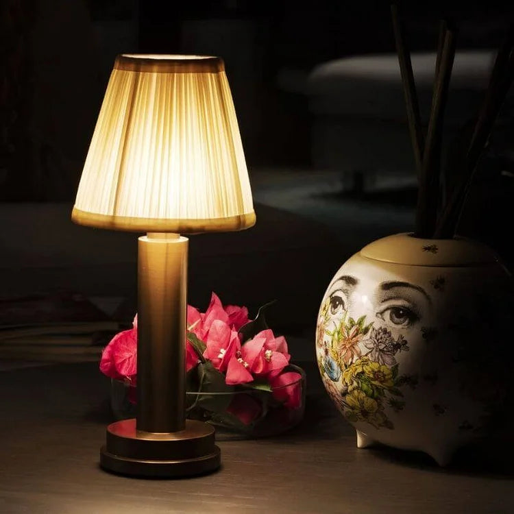 Metallic Wireless Table Lamp for Modern Homes