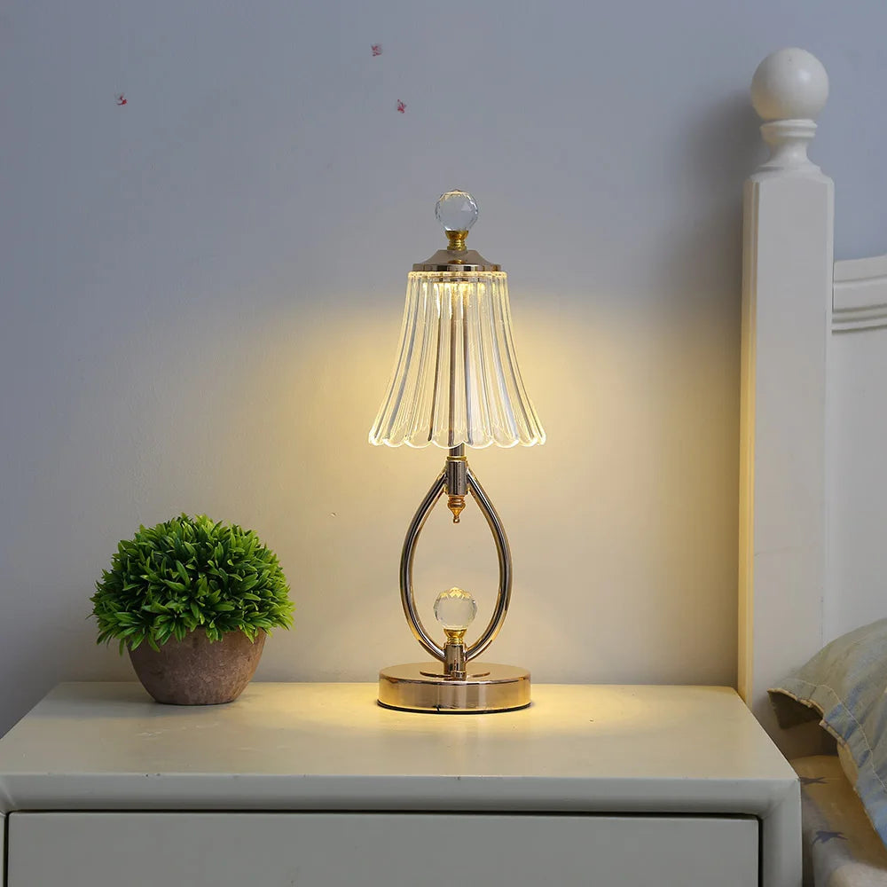 Crystal Table Lamp for a Glamorous Glow