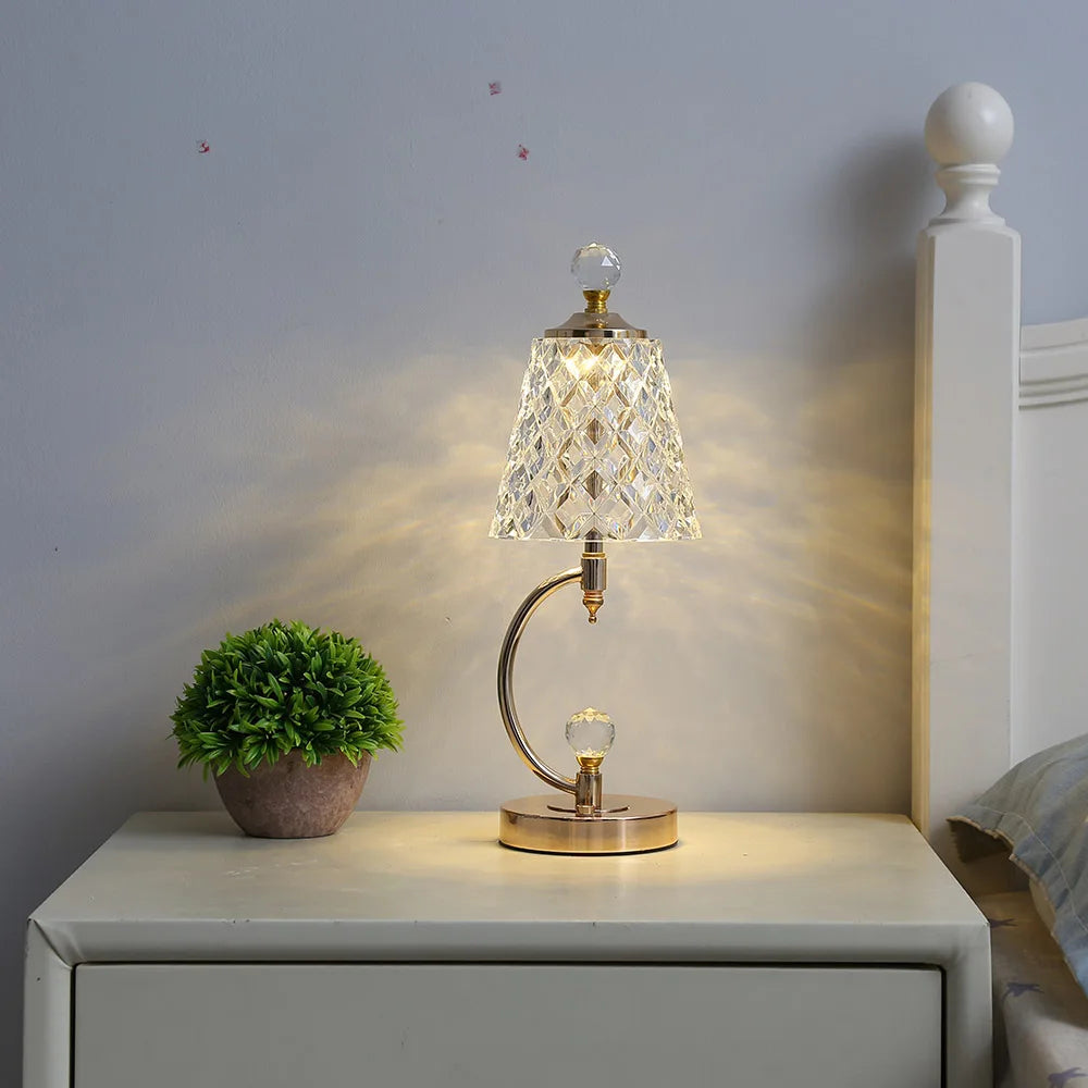 Crystal Table Lamp for a Glamorous Glow