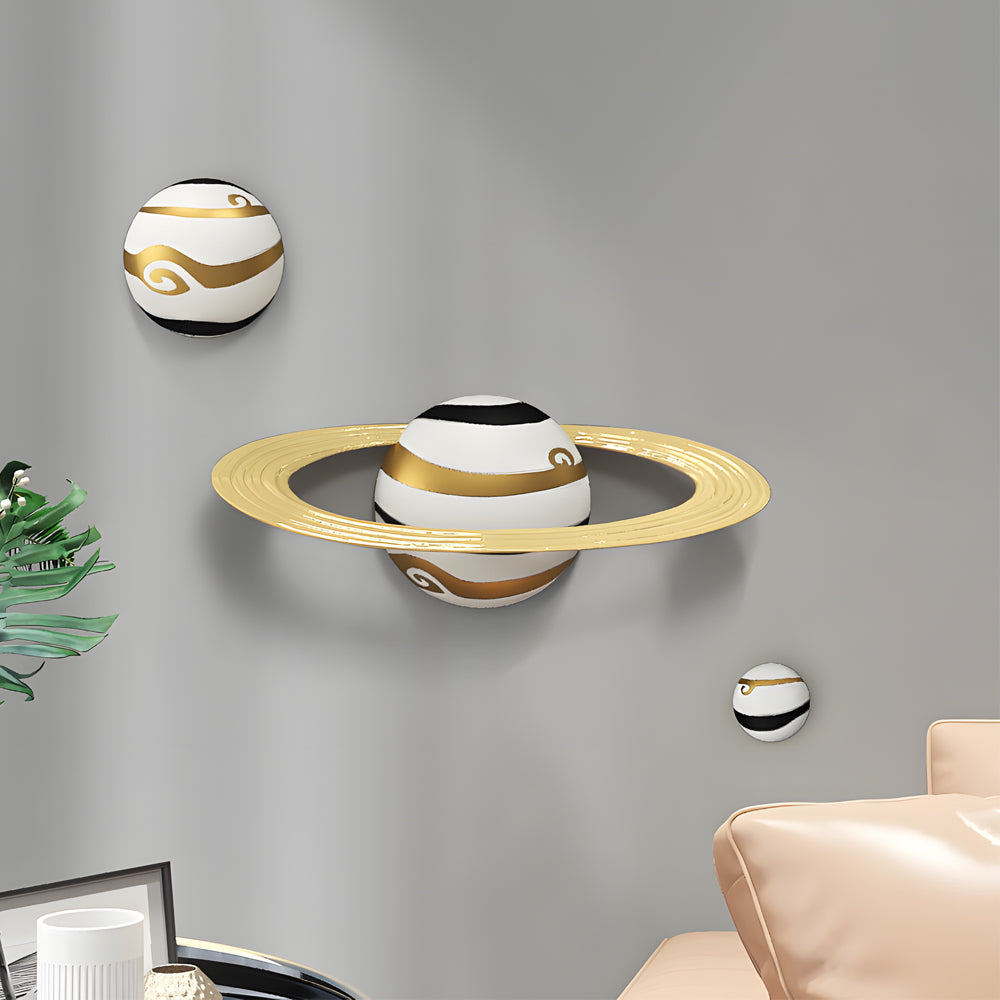 Astronaut and Planet Resin Wall Art Decor