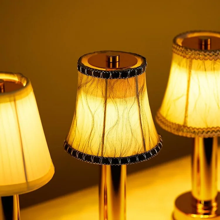 Metallic Wireless Table Lamp for Modern Homes