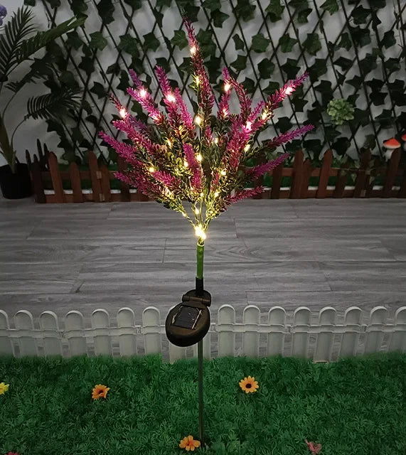 7-Head Solar Outdoor Lamp for Pathway Lighting