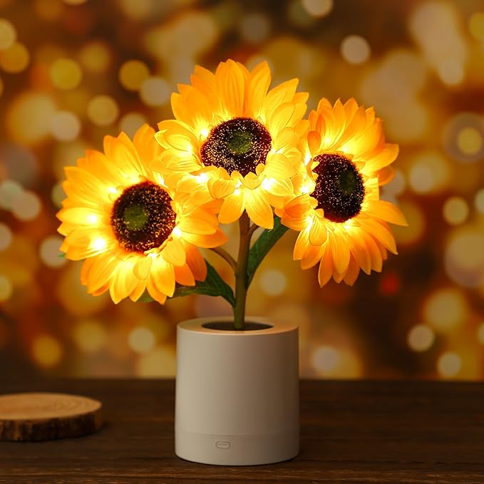 Floral LED Table Lamp for Elegant Interiors
