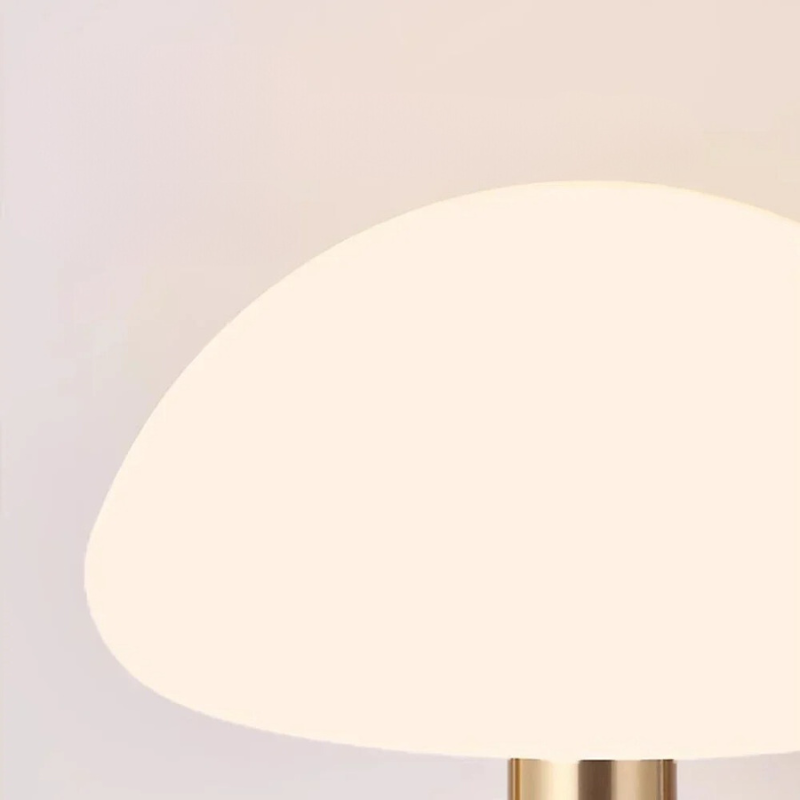 Cream Ceramic Mushroom Table Lamp for a Soft Glow