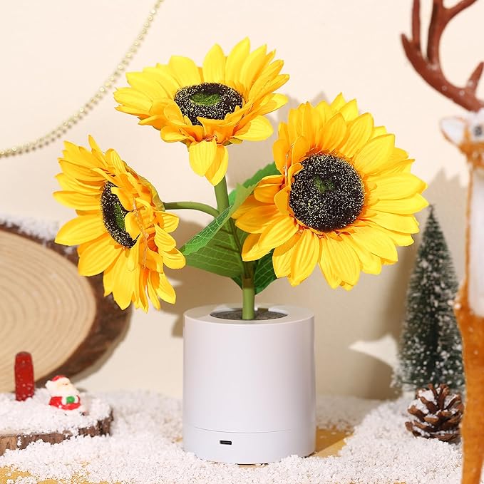Floral LED Table Lamp for Elegant Interiors