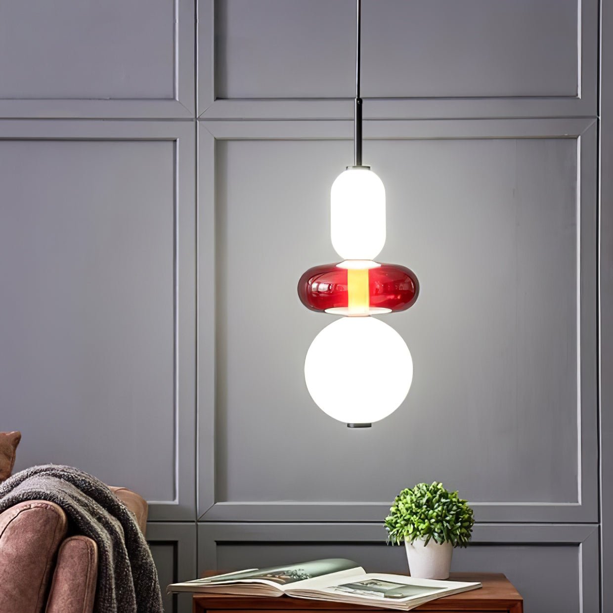 Glass Pendant Lamp for a Chic Glow