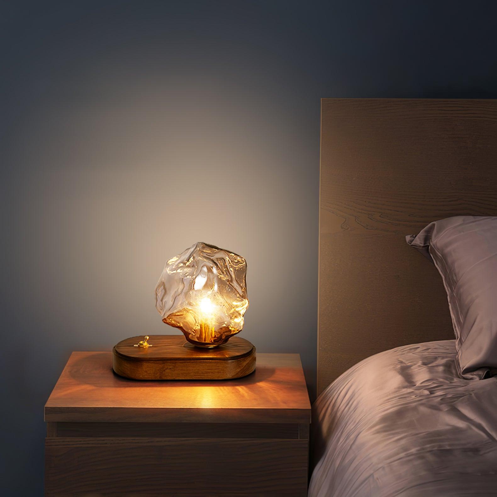 Frosted Glass Motion-Sensor Table Lamp