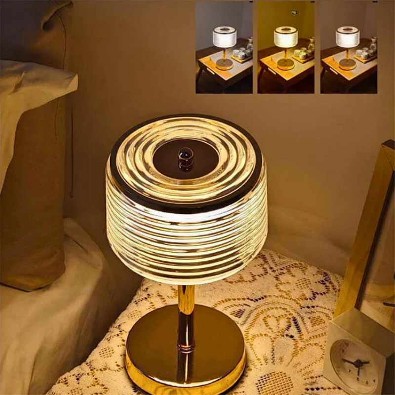 LED Ring Table Lamp for Modern Home Decor
