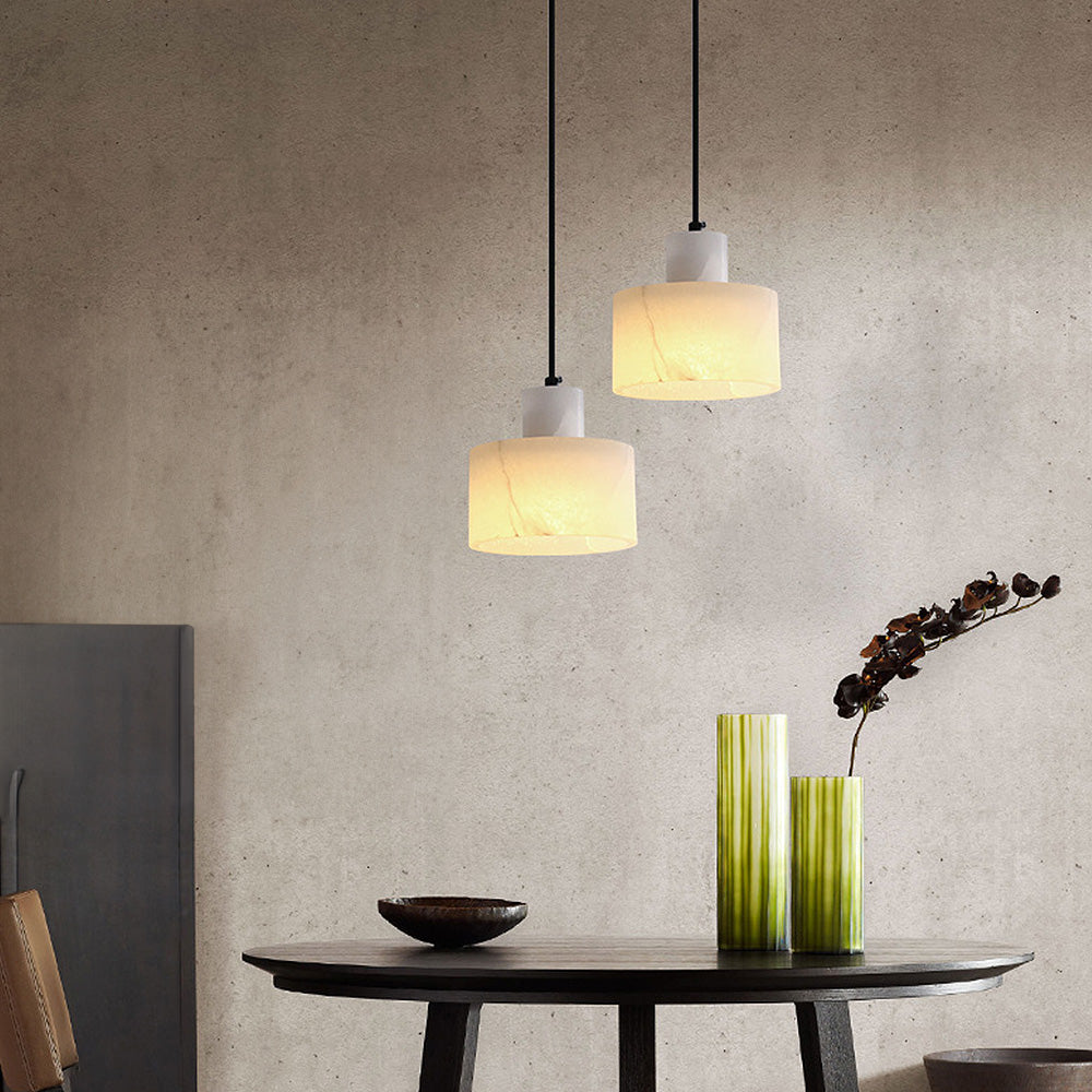 Scandinavian Ceiling Lamp with Marble Finish