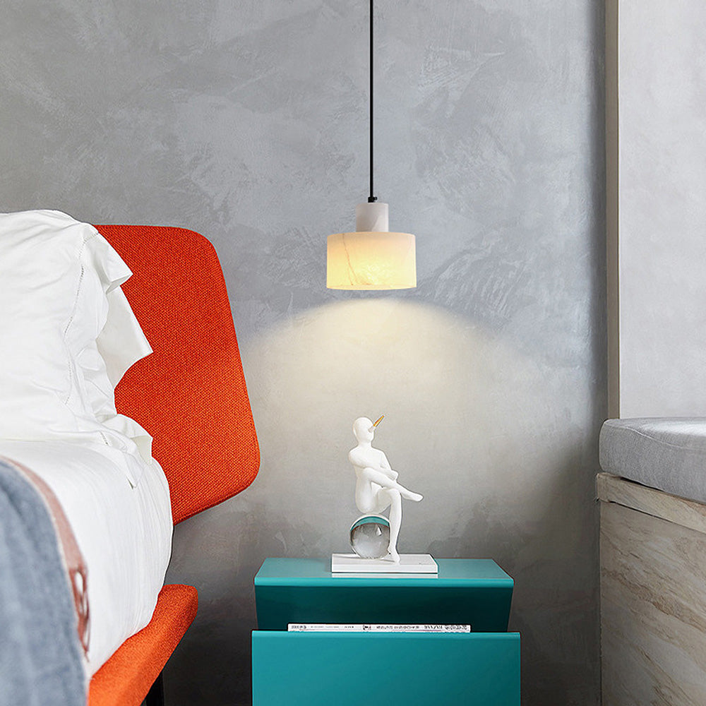 Scandinavian Ceiling Lamp with Marble Finish
