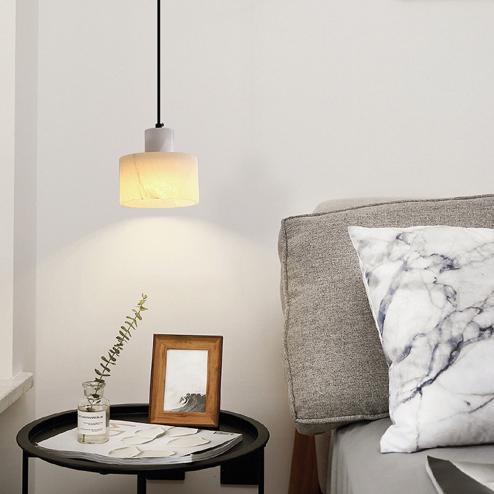 Scandinavian Ceiling Lamp with Marble Finish