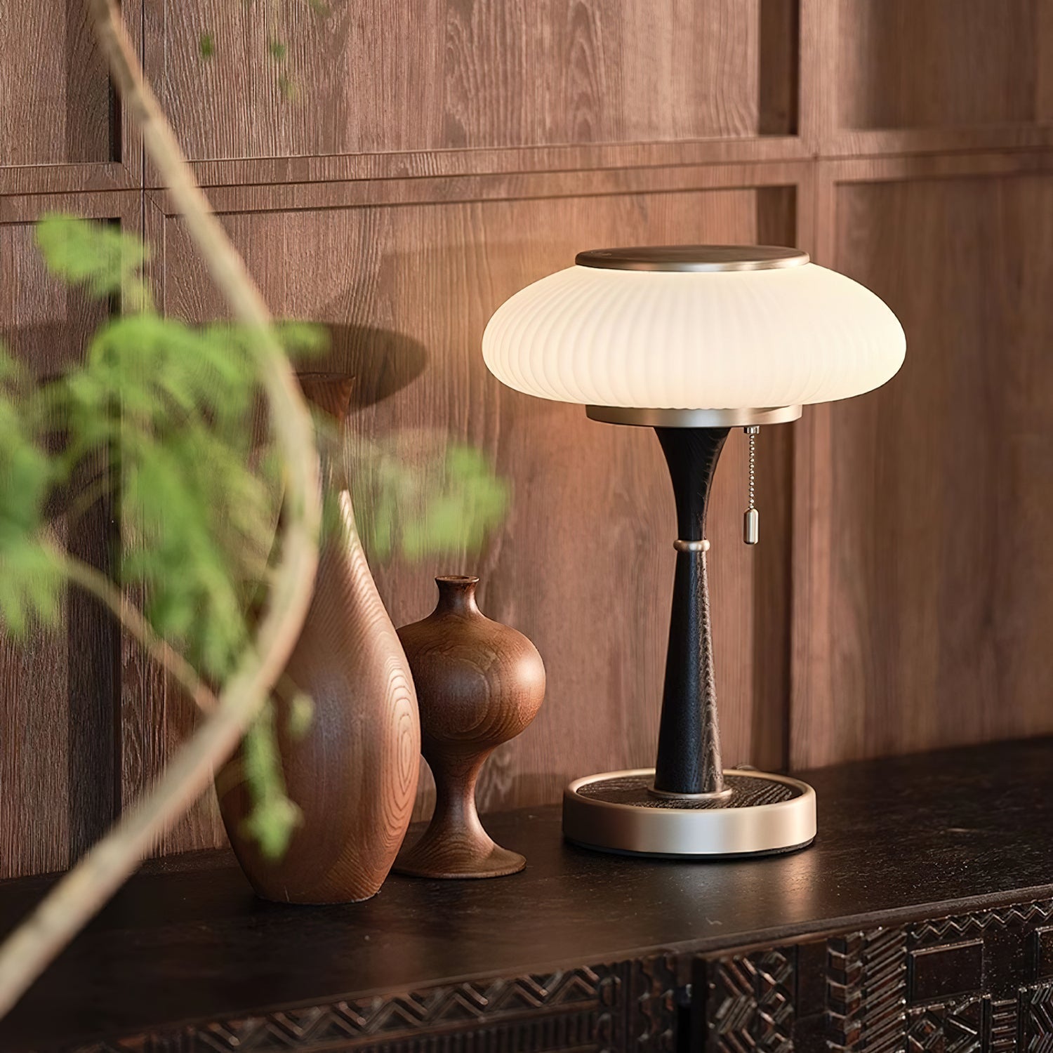 Mushroom Table Lamp for a Natural Cozy Glow