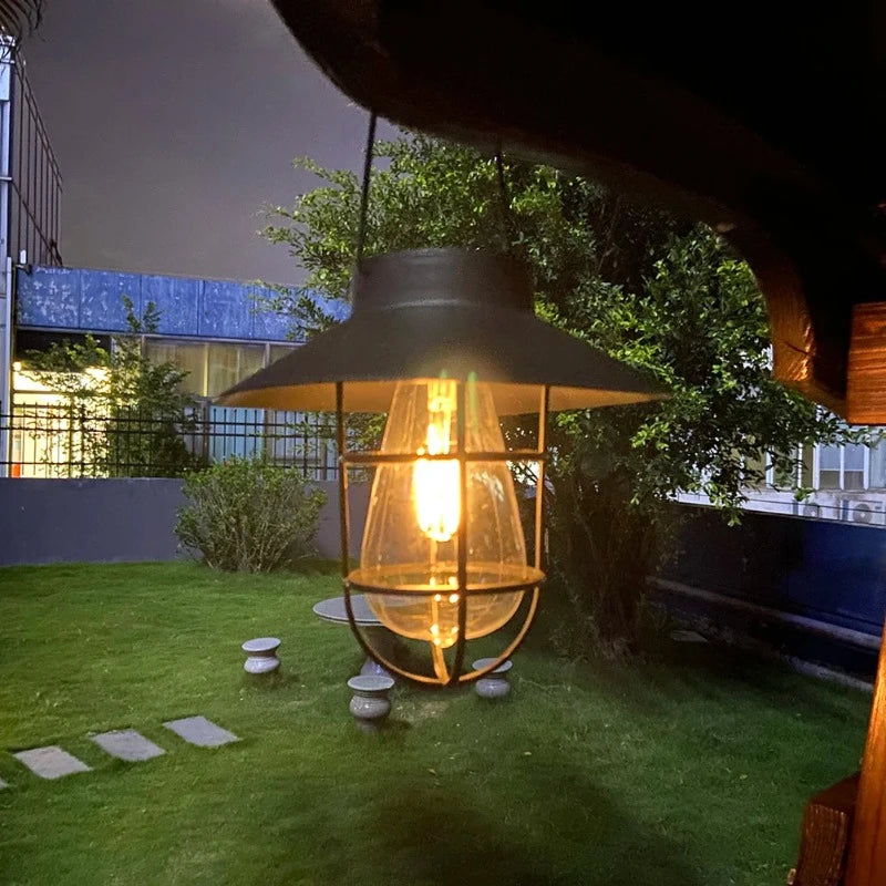 Vintage Solar Lantern for Outdoor Spaces