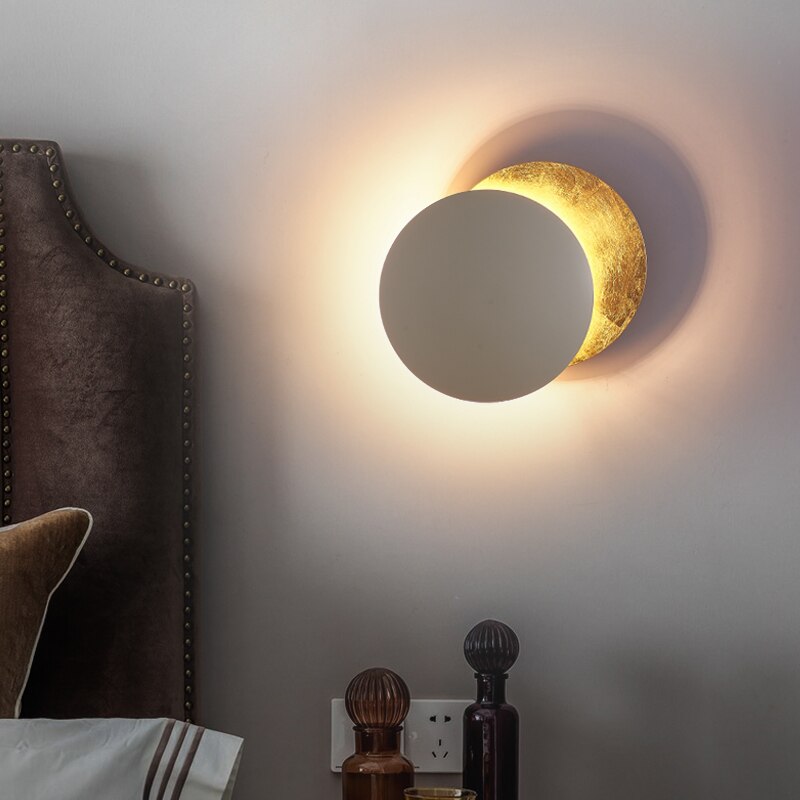 Eclipse-Inspired Wall Lamp for Cozy Modern Decor