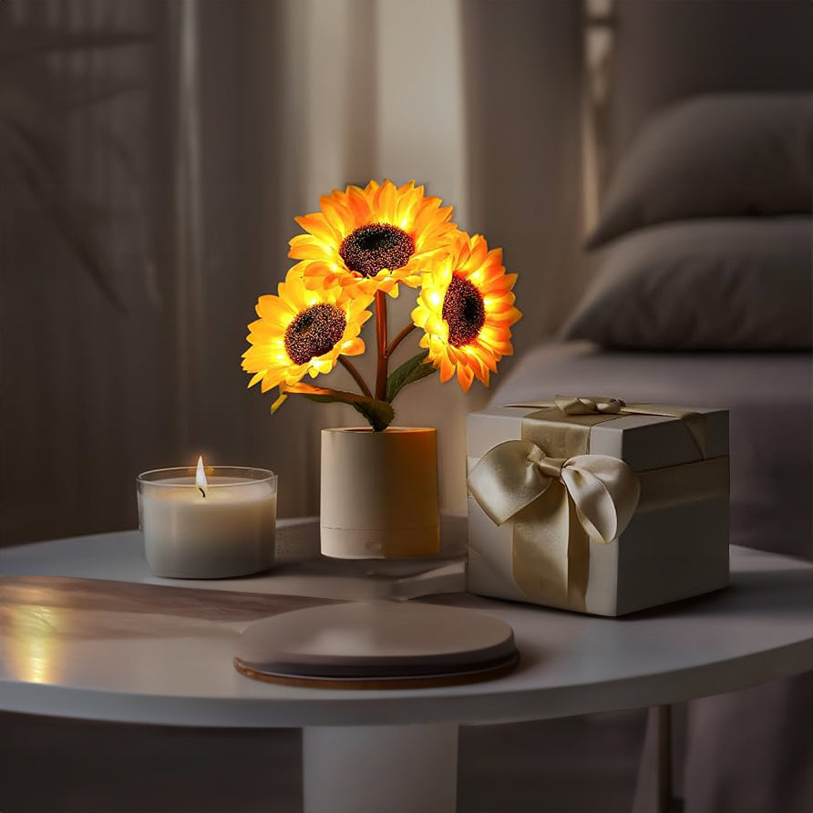 Floral LED Table Lamp for Elegant Interiors