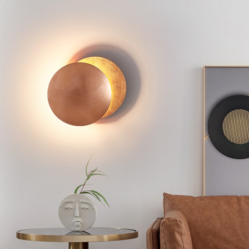Eclipse-Inspired Wall Lamp for Cozy Modern Decor