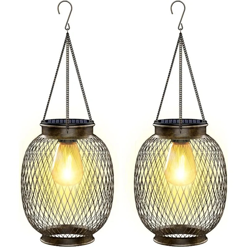 Solar Hanging Lanterns for Garden Decor