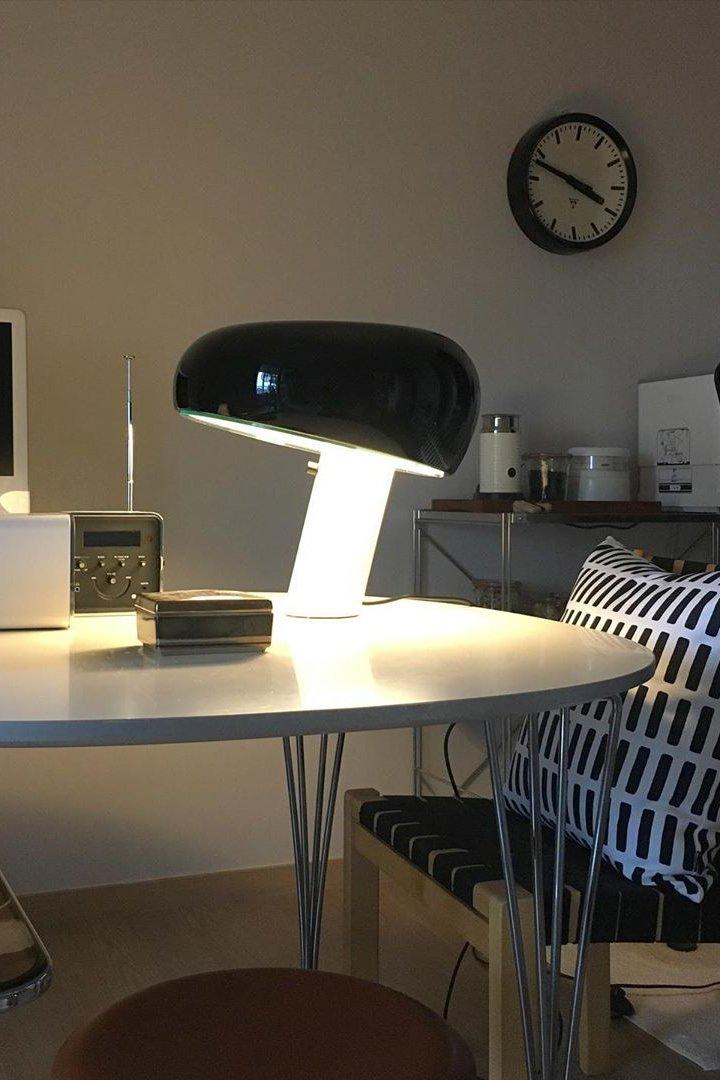 Marble Table Lamp with Warm LED Glow