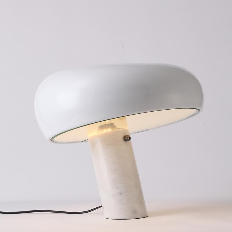 Marble Table Lamp with Warm LED Glow