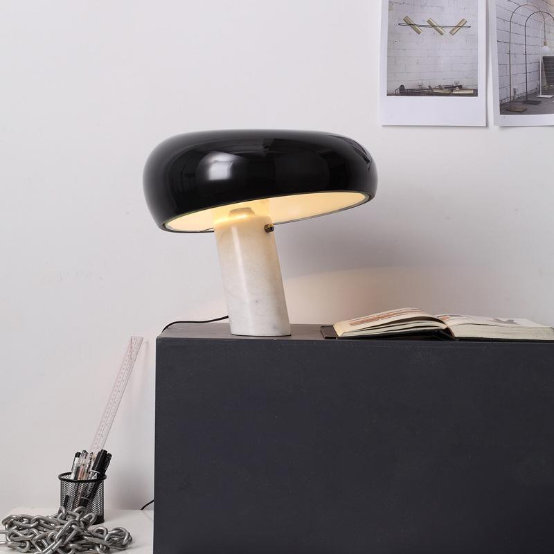 Marble Table Lamp with Warm LED Glow