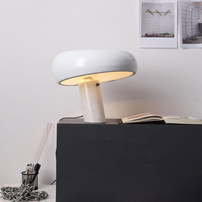 Marble Table Lamp with Warm LED Glow