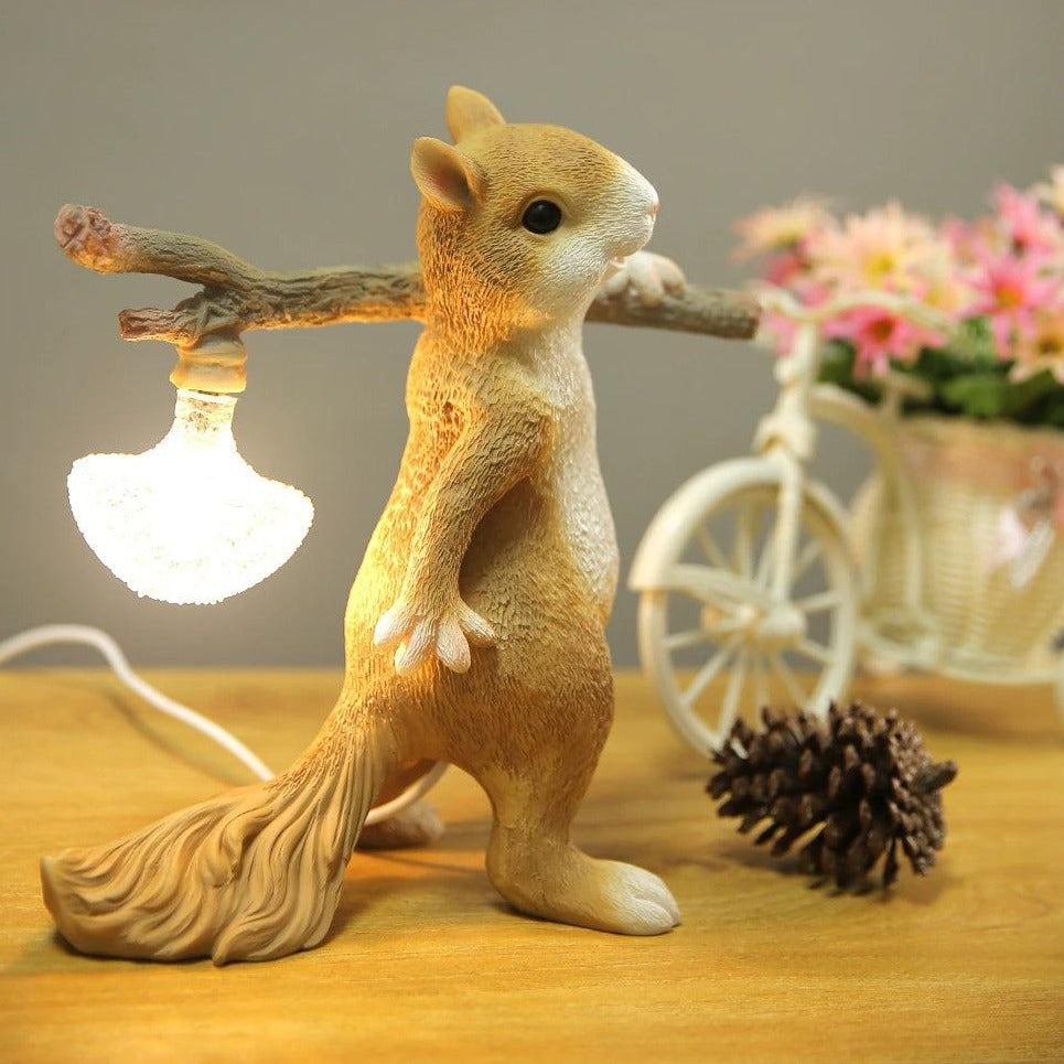 Squirrel Night Light for a Soft Warm Glow
