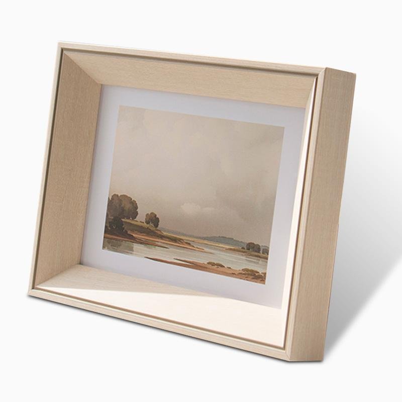 10x15 cm Resin Picture Frame - Yellow, Blue, and Beige