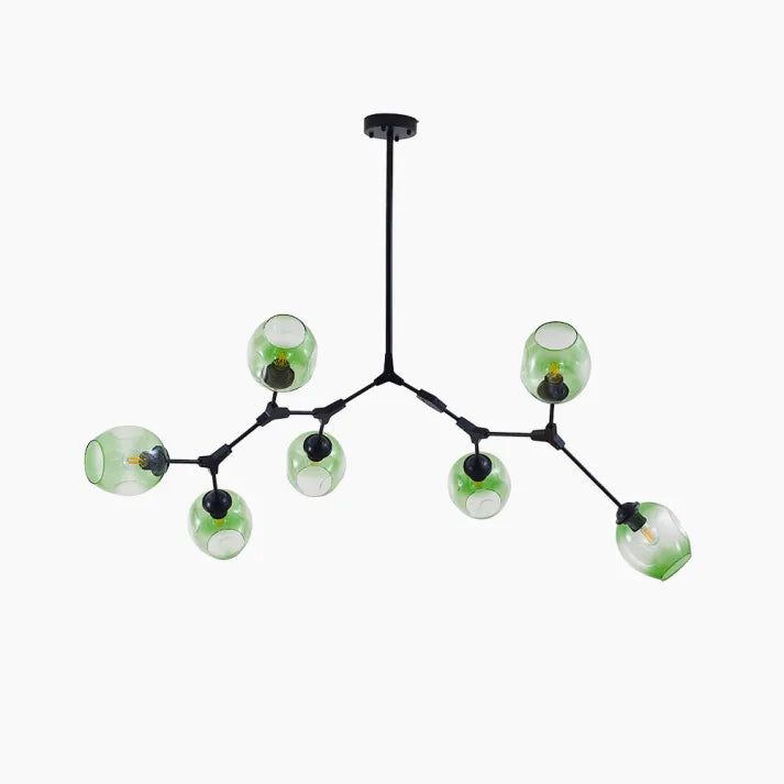 Sputnik Pendant Lamp with Glass Bubble Accents