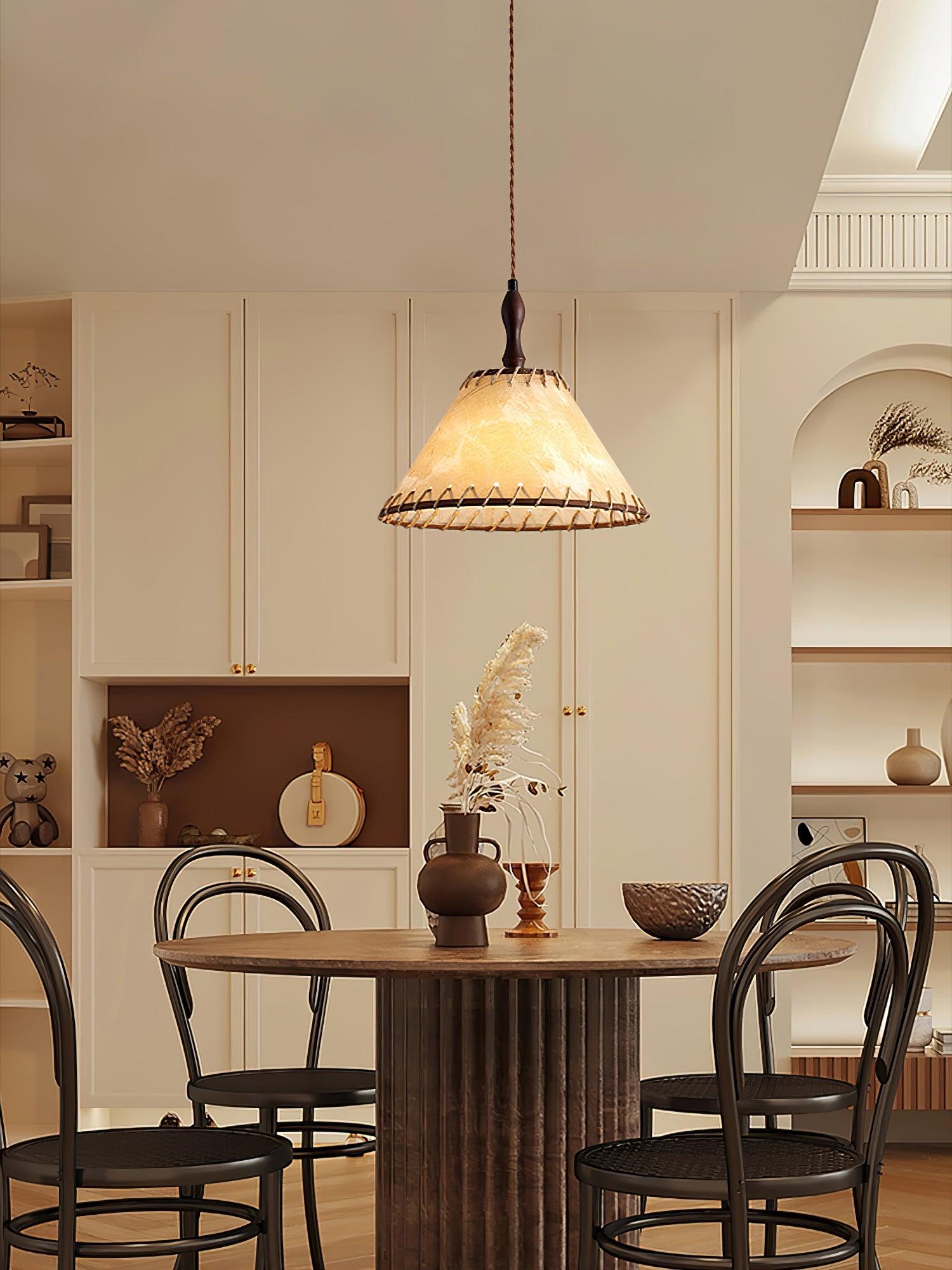 Wooden Pendant Lamp for a Warm Modern Ambience