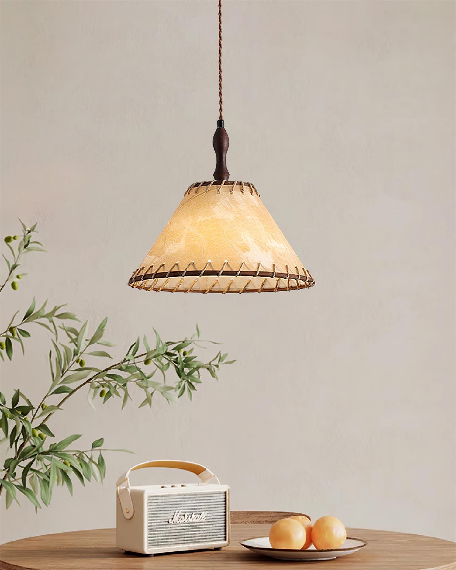 Wooden Pendant Lamp for a Warm Modern Ambience