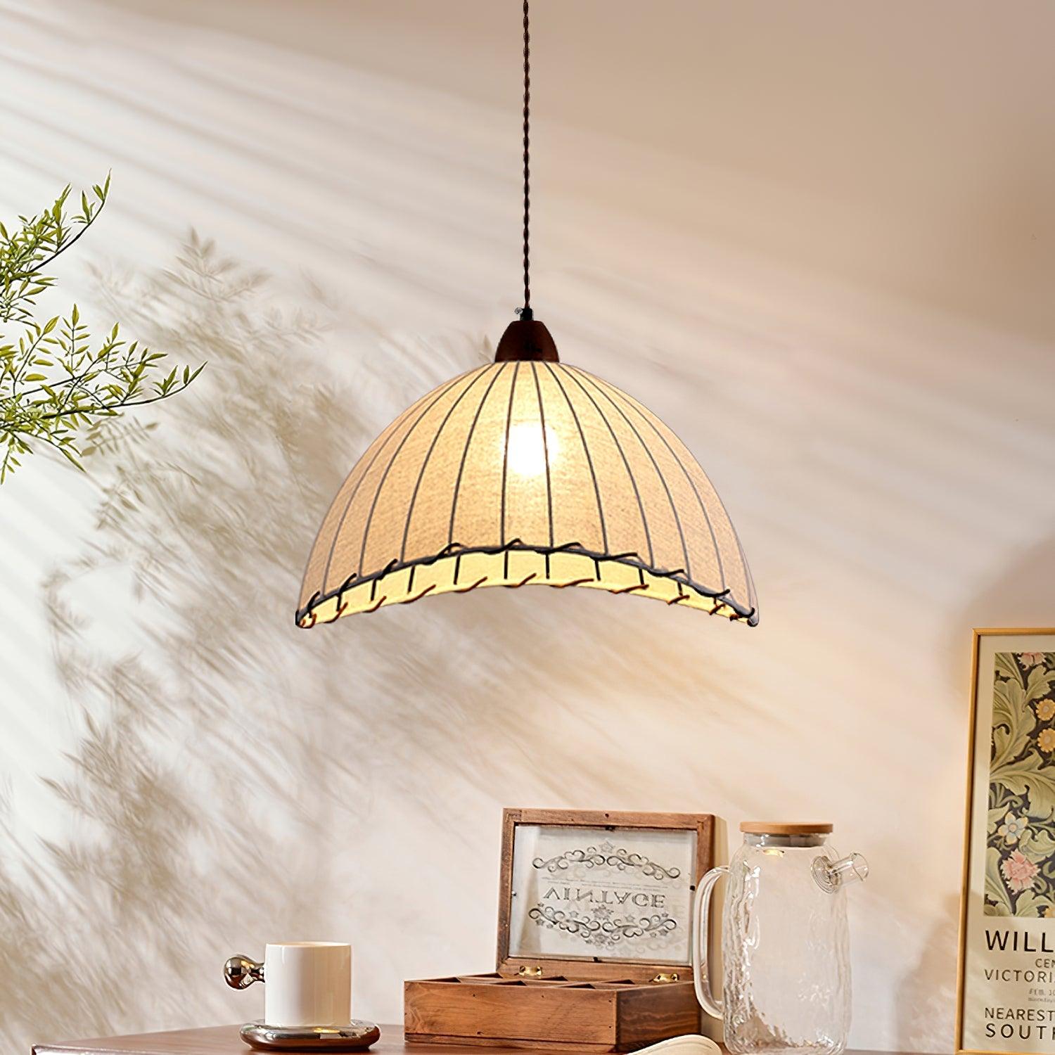 Wooden Pendant Lamp for a Warm Modern Ambience