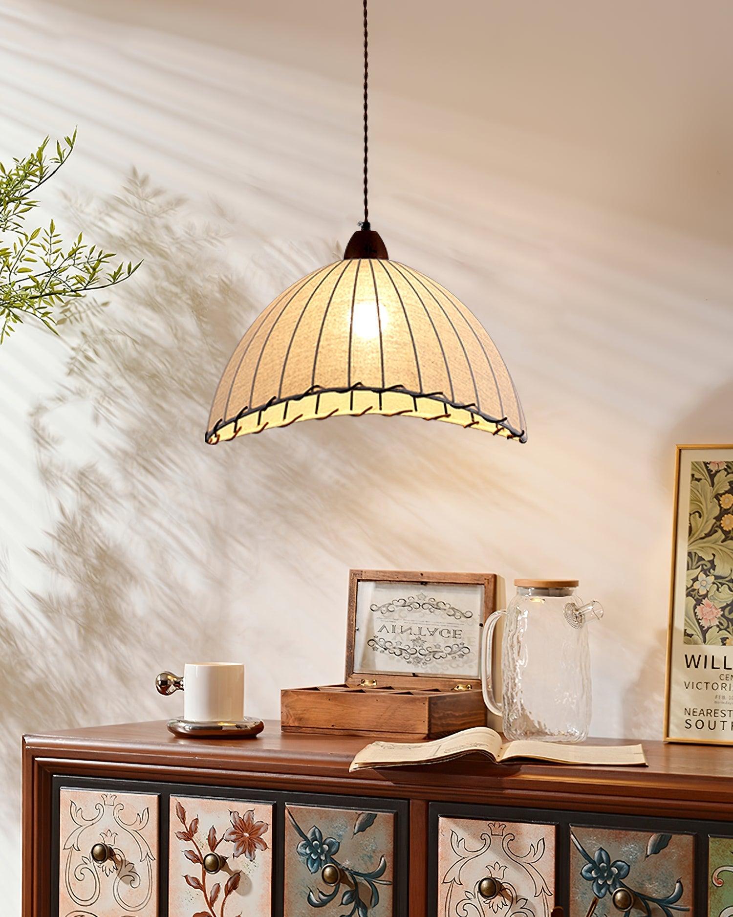 Wooden Pendant Lamp for a Warm Modern Ambience