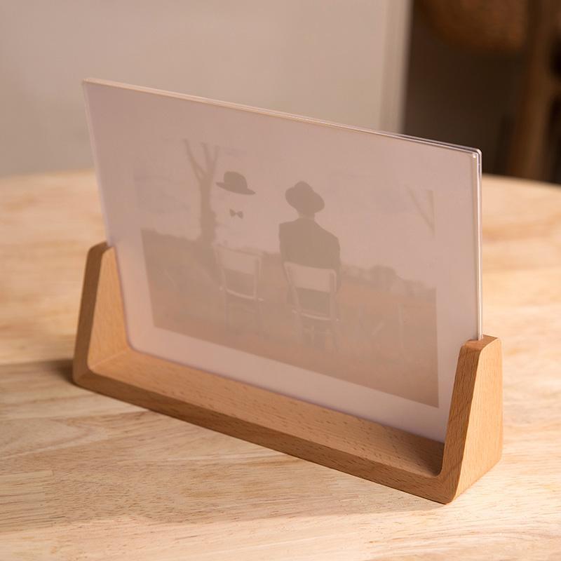 10x15 cm Wooden Picture Frame with Base Stand