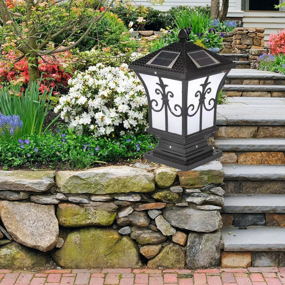 Retro Solar Lantern for Outdoor Charm