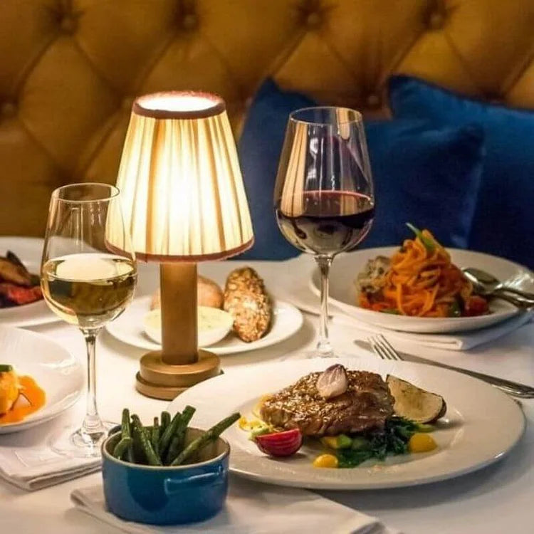 Metallic Wireless Table Lamp for Modern Homes