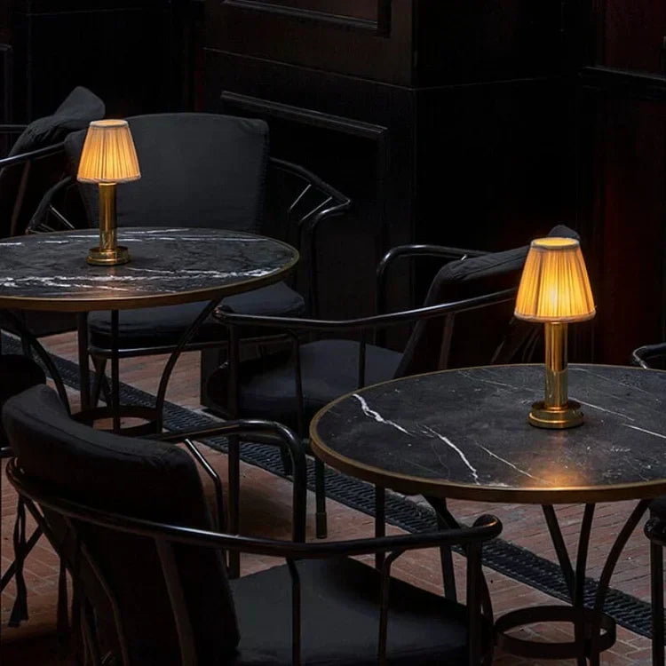 Metallic Wireless Table Lamp for Modern Homes