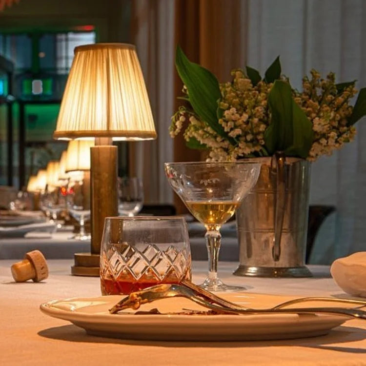 Metallic Wireless Table Lamp for Modern Homes