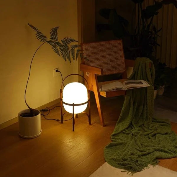 Woven Basket LED Lamp for Elegant Ambience