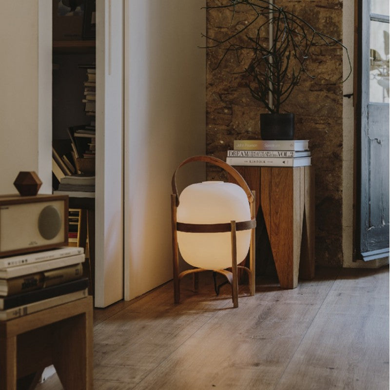 Woven Basket LED Lamp for Elegant Ambience