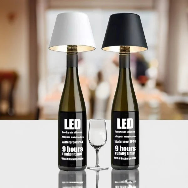 Rechargeable Wine Bottle Table Lamp for Stylish Decor