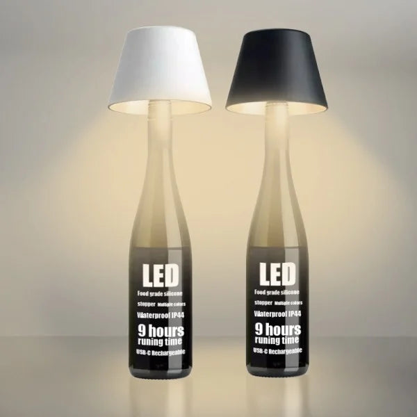 Rechargeable Wine Bottle Table Lamp for Stylish Decor