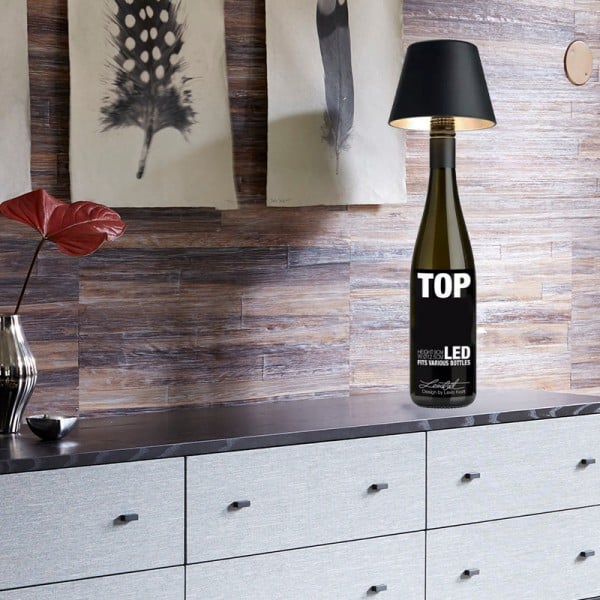 Rechargeable Wine Bottle Table Lamp for Stylish Decor