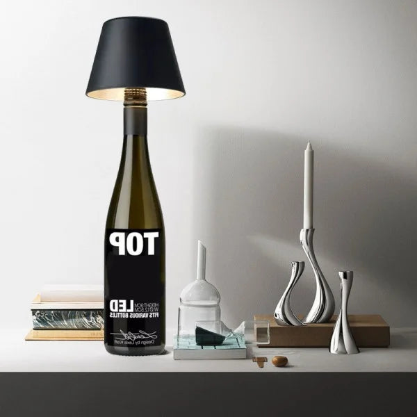 Rechargeable Wine Bottle Table Lamp for Stylish Decor